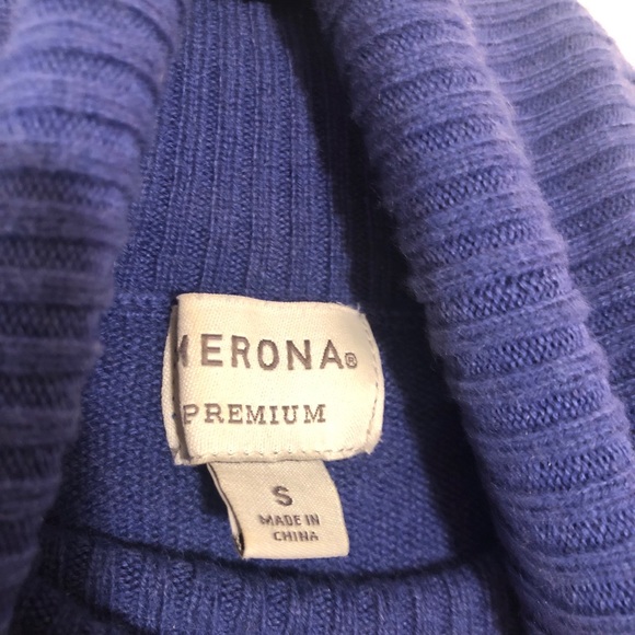 Merona Cashmere Turtleneck Sweater w/ Half-Sleeves - Picture 2 of 4